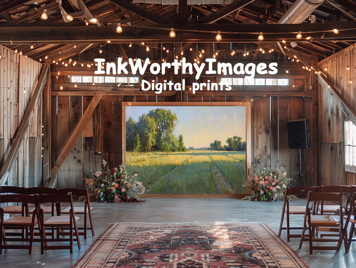Sunlit Meadow Morning, Impressionist Countryside Landscape - Image 6