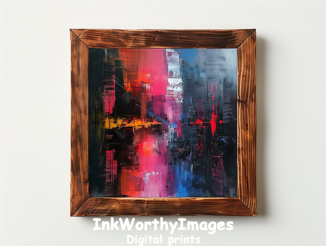 Abstract Color Splash, Modern Vibrant Painting - Image 3