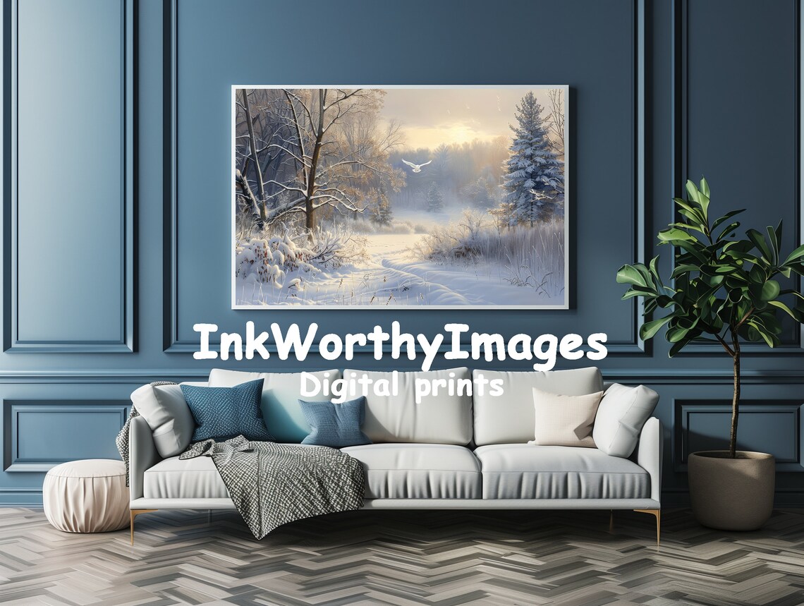 Winter Wonderland - Contemporary Travel Poster - Image 2