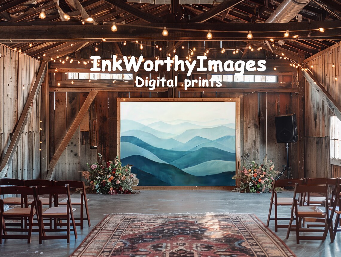 Mountain Layers Art Print, Serene Abstract Landscape - Image 6