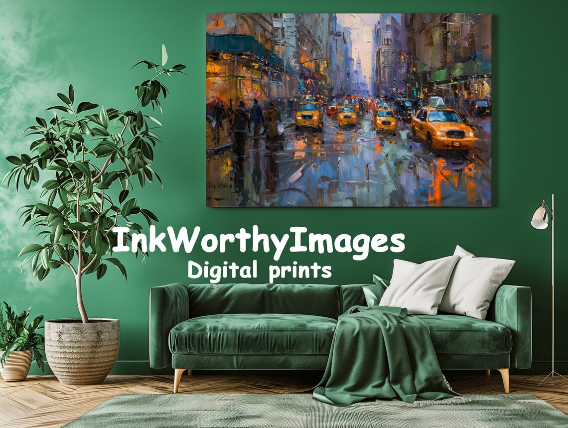 New York City Nightscape, Urban Street Scene - Image 2