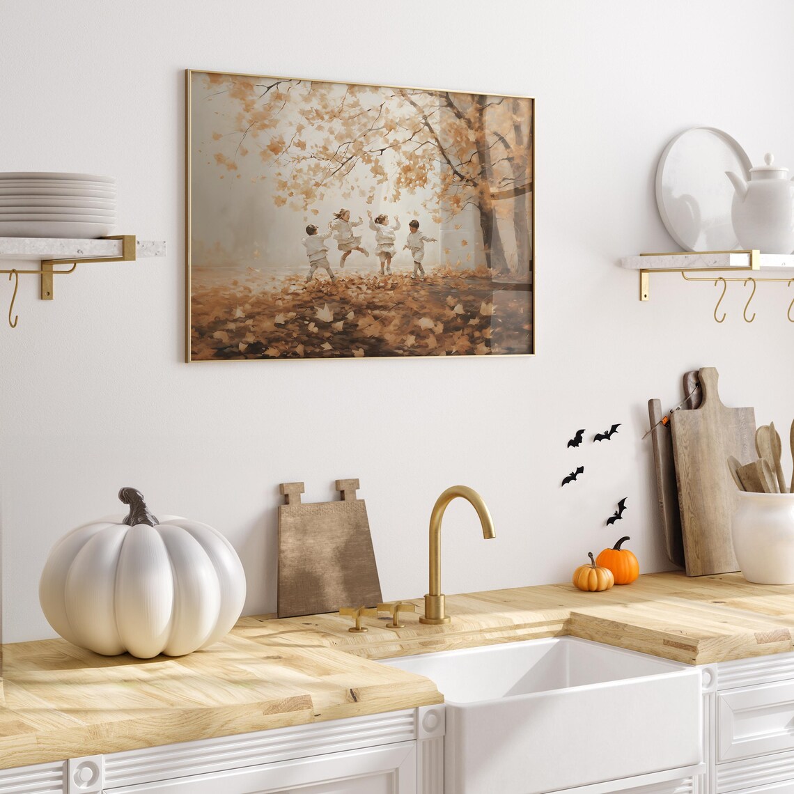 Autumn Leaves Vintage Style Fall Art Print - Image 3