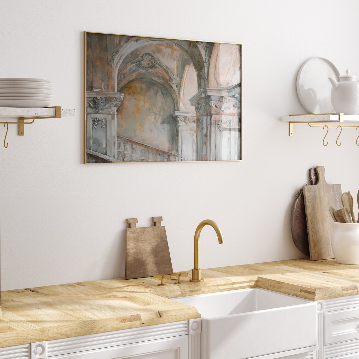 Victorian Architecture Vintage Interior, Art Print - Image 3