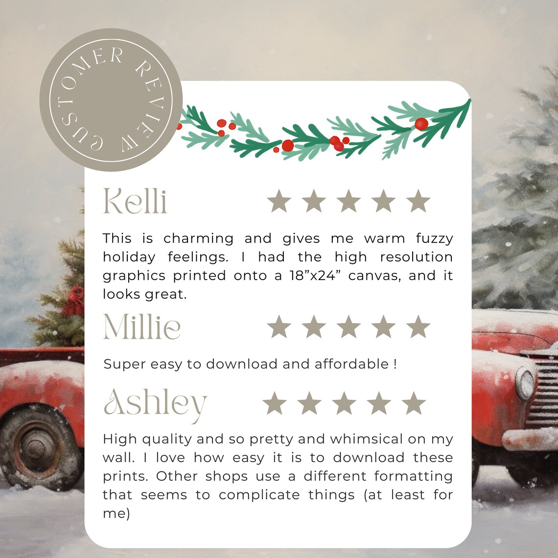 Hot Chocolate Vintage Winter Holiday Art Print - Image 3