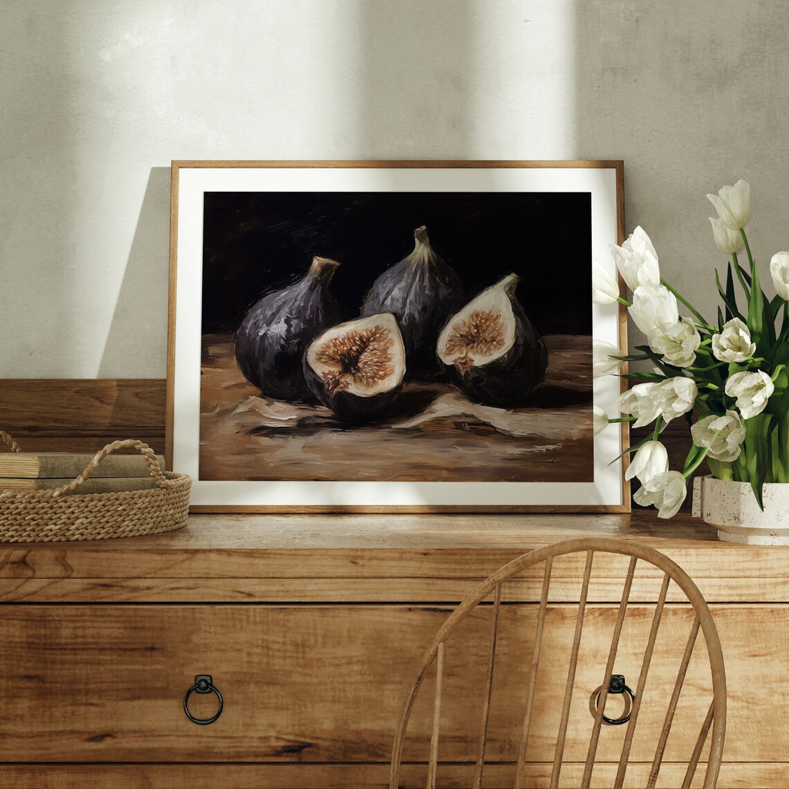 Fig Art Print, Vintage Rustic Farmhouse Kitchen Decor - Image 2