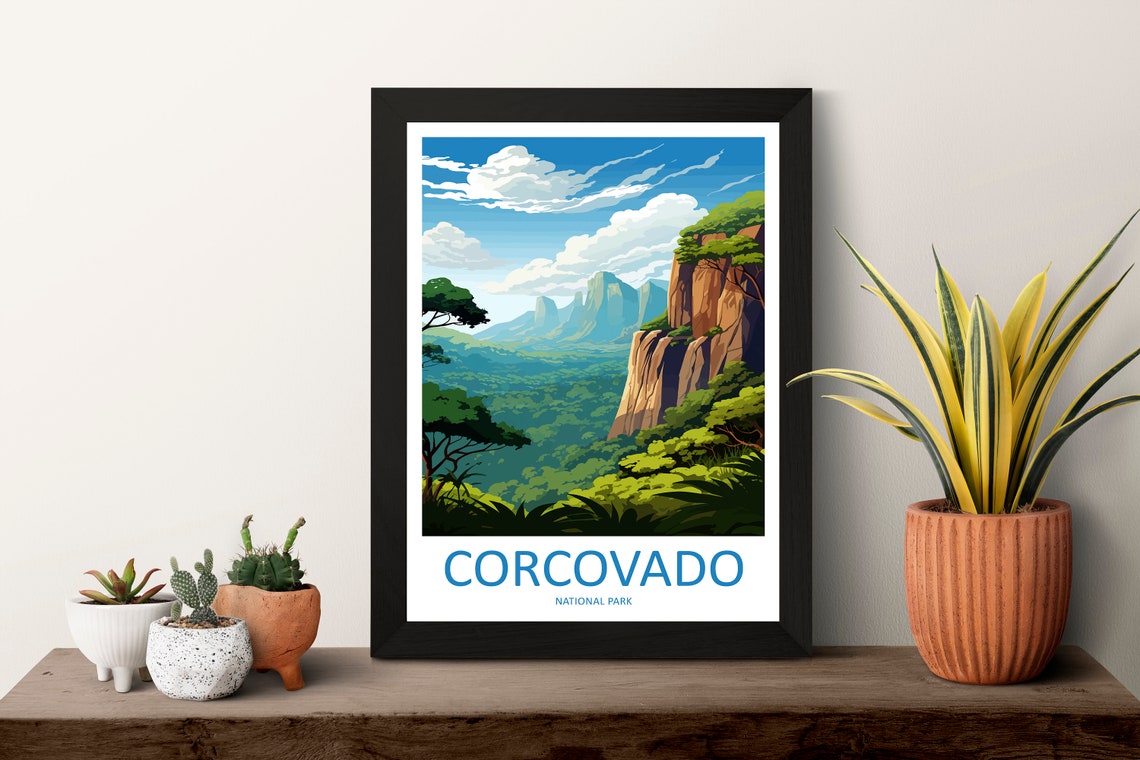 Corcovado National Park Costa Rica Rainforest Cliff View Poster - Image 3