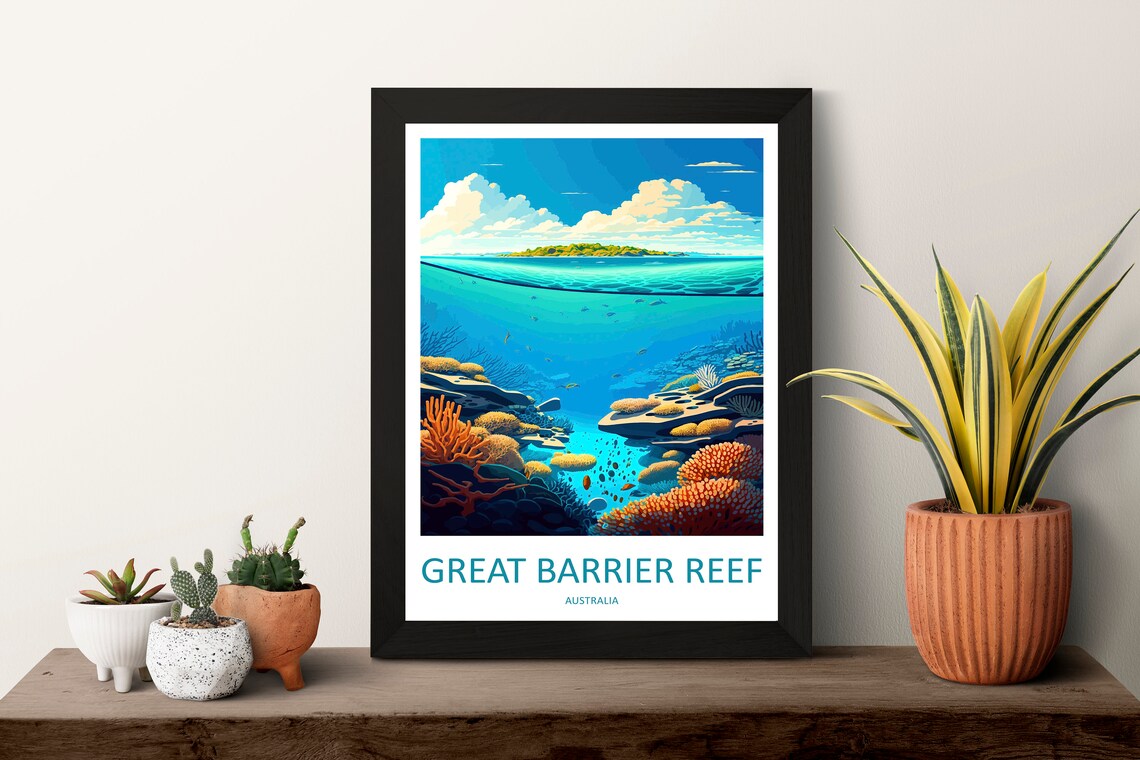 Great Barrier Reef Travel Print, Australia - Image 3
