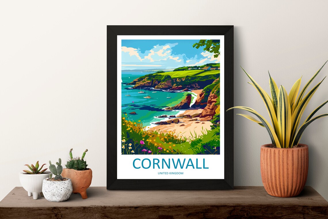 Cornwall Travel Print, Home Decoration Wall Print - Image 3