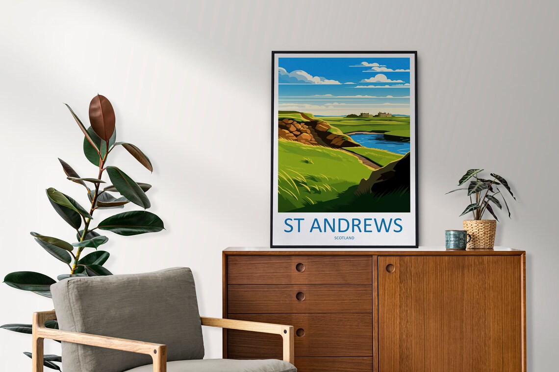 St Andrews Golf Course Travel Poster, Scotland - Image 2