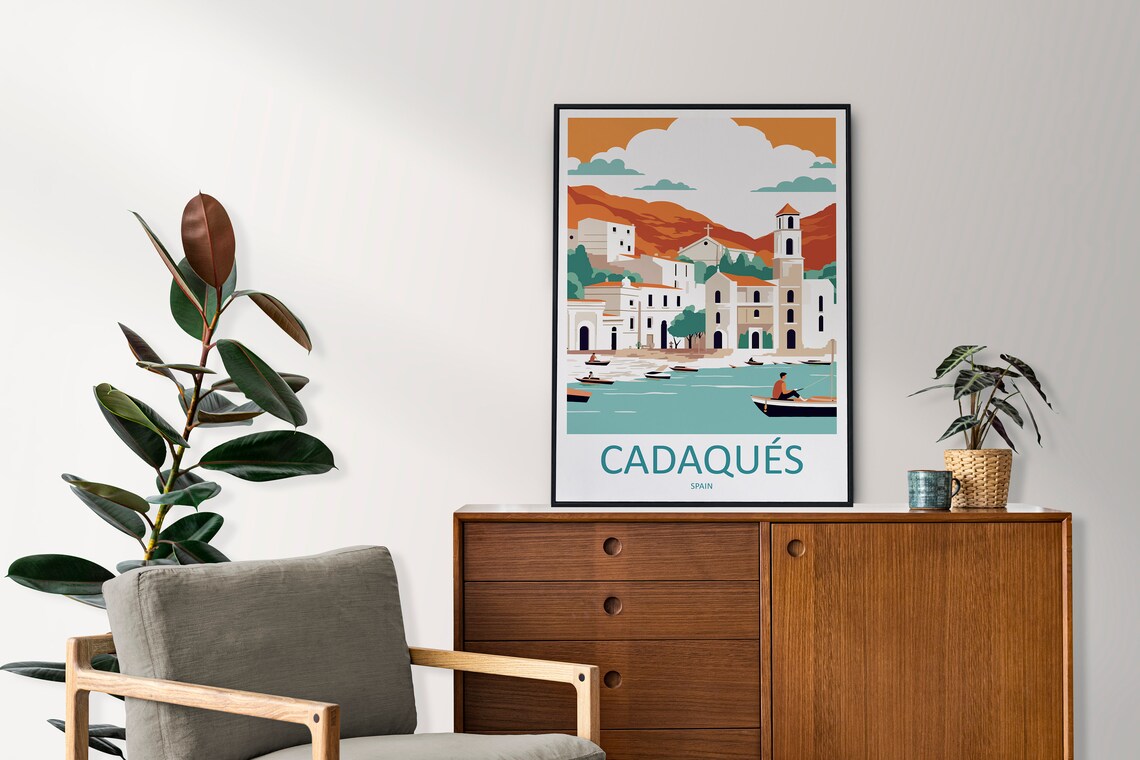Cadaqus Travel Poster, Spain Wall Art Print - Image 2