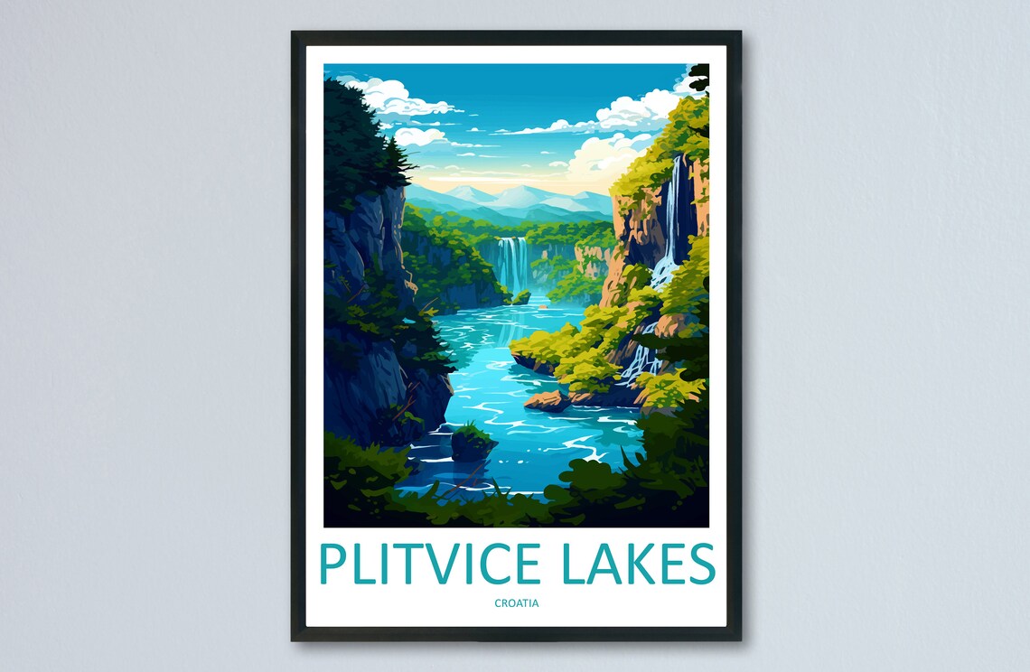 Plitvice Lake National Park Home Decor Poster
