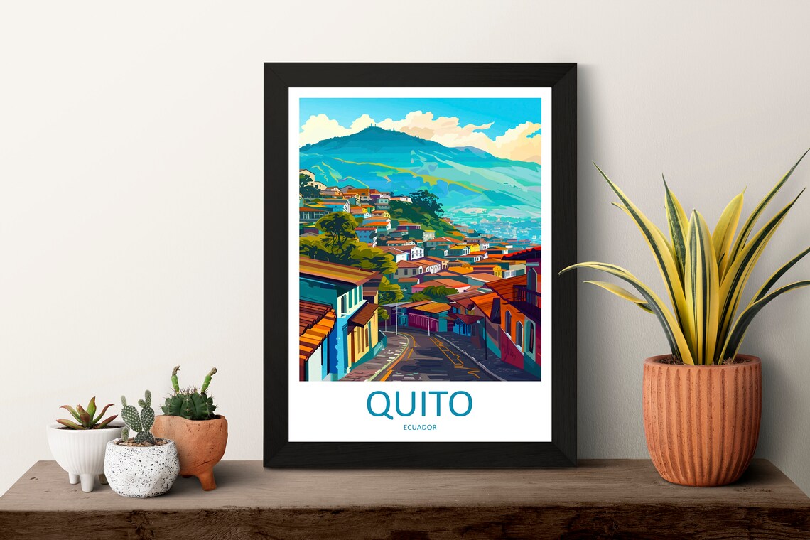 Quito Travel Poster, Ecuador Home Decor - Image 3