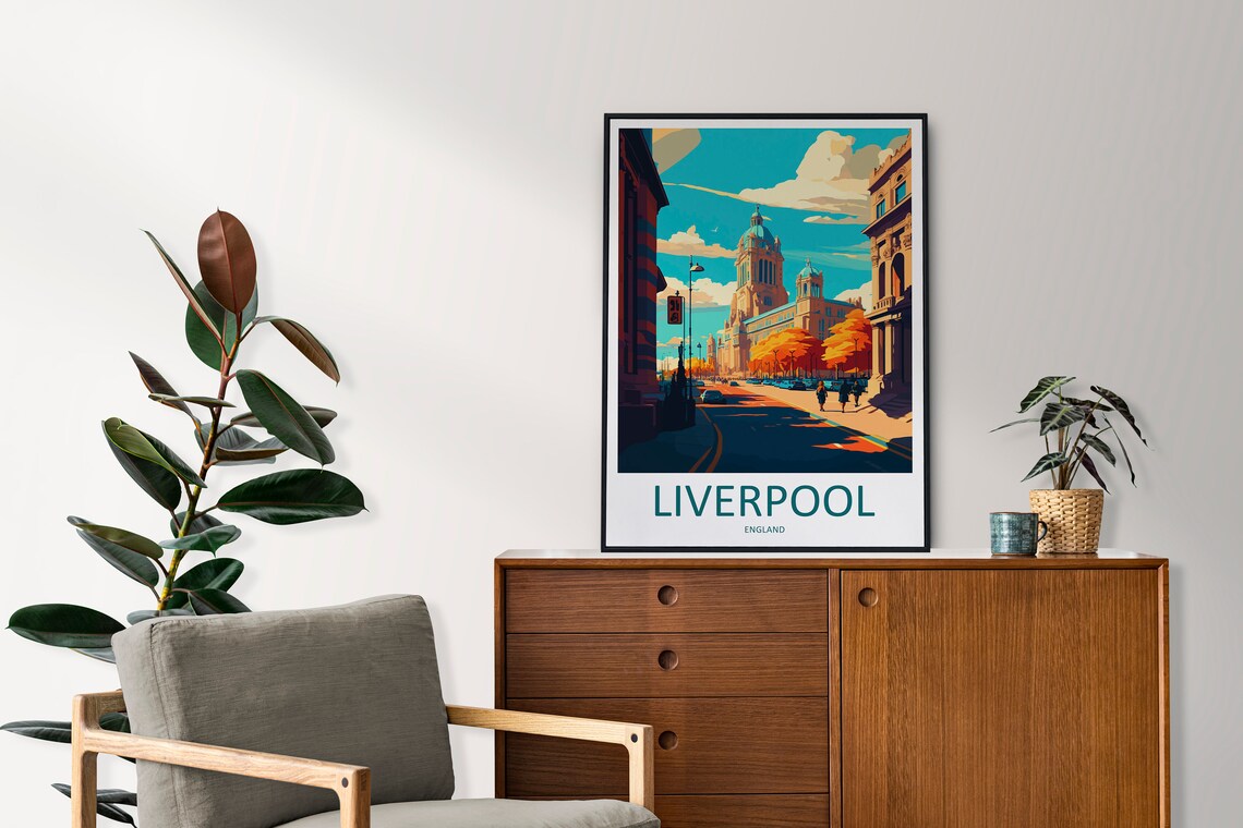 Liverpool Travel Poster, England Wall Art Print - Image 2