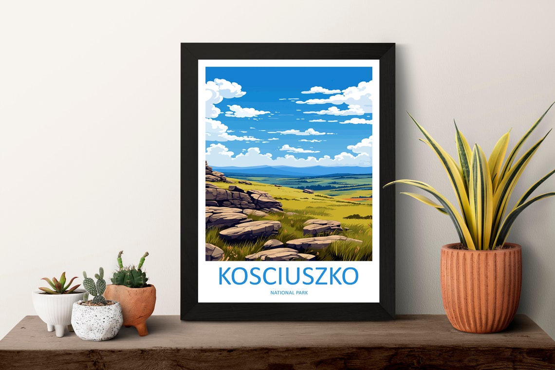 Kosciuszko National Park Rocky Summit Alpine Meadow Summit Poster - Image 3