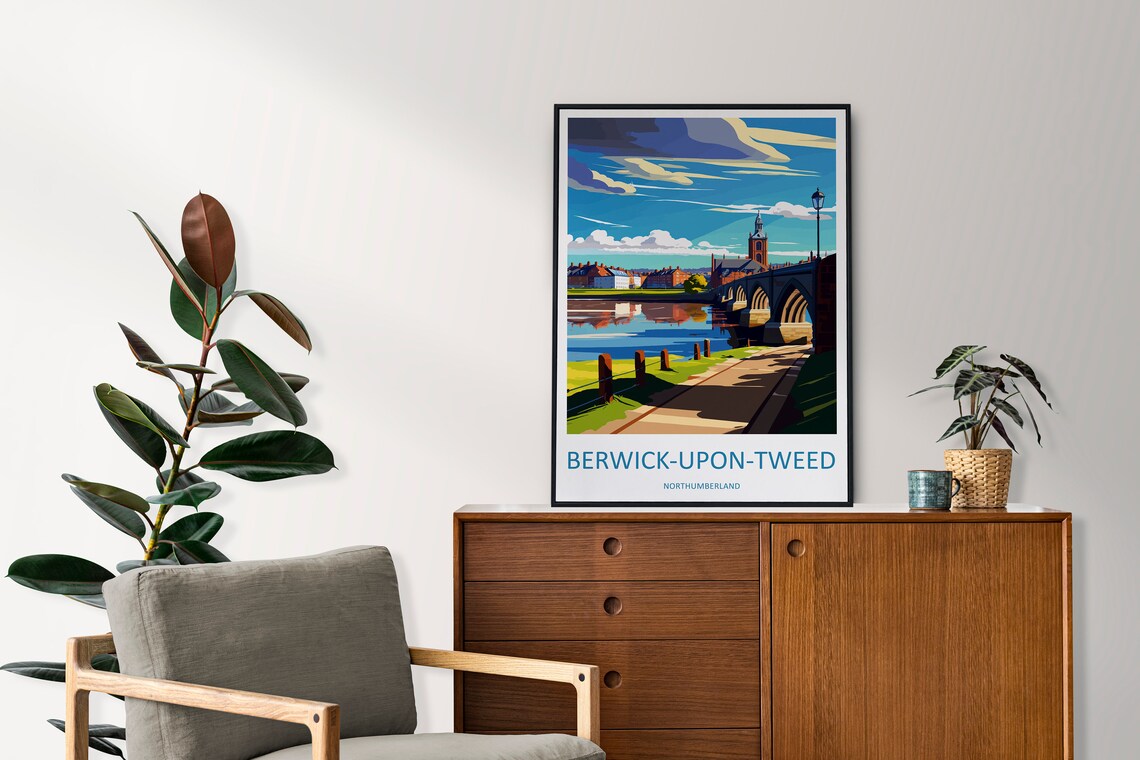 Berwick-Upon-Tweed Travel Poster, England Place Print - Image 2