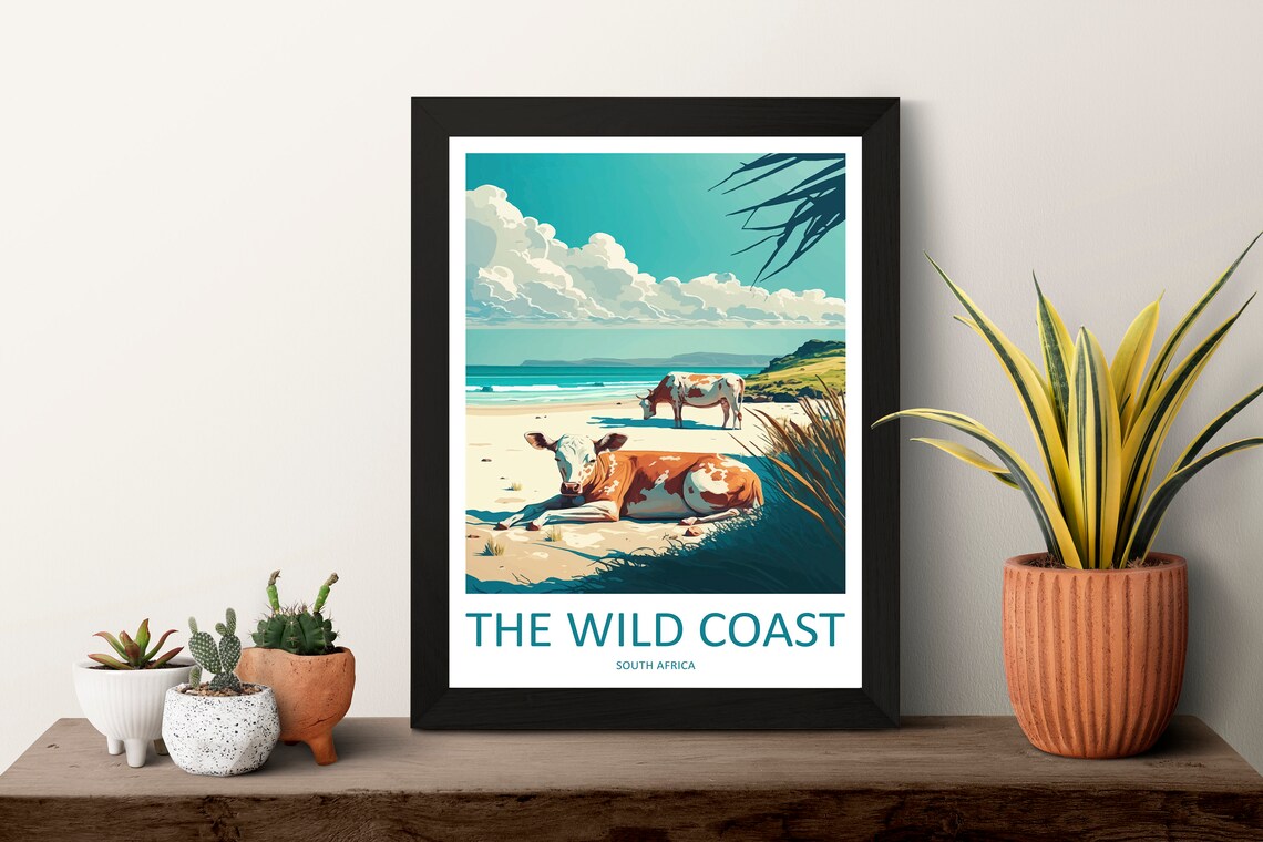 The Wild Coast Travel Poster, South Africa - Image 3