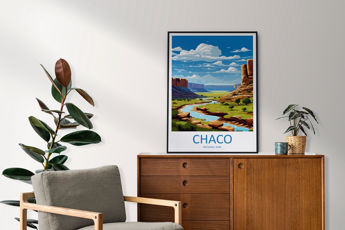 Chaco National Park Travel Poster, National Park Decor - Image 2