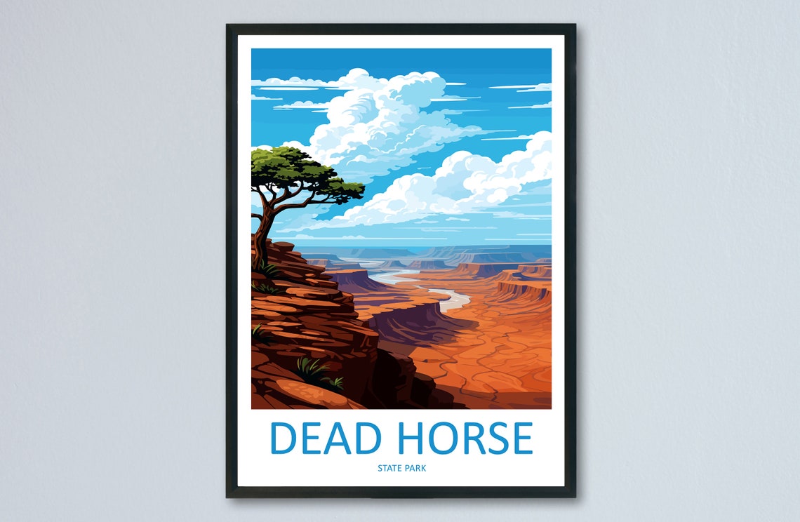 Dead Horse State Park Utah Canyon Overlook Vista View Poster