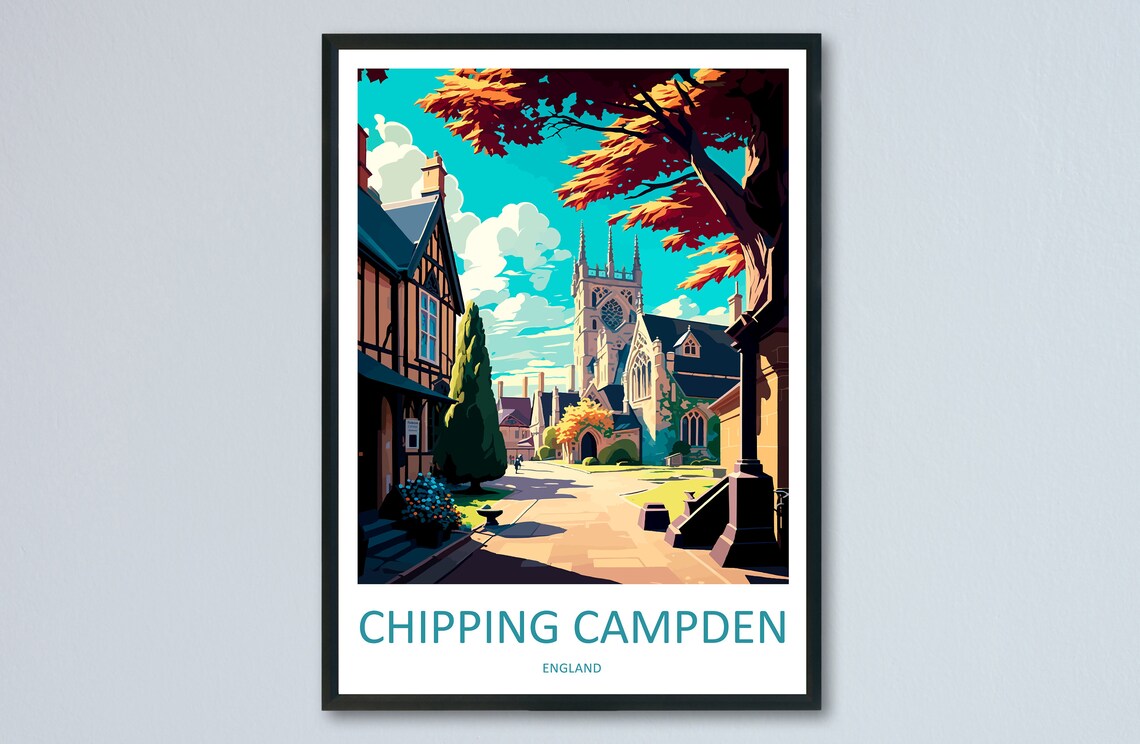 Chipping Campden Travel Poster, England Wall Art