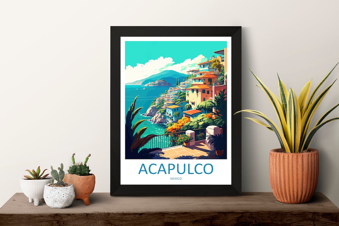 Acapulco Travel Poster, Travel Wall Art Print - Image 3
