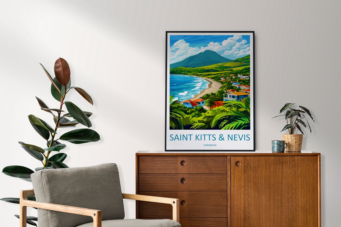 Saint Kitts And Nevis Home Decor Poster - Image 2