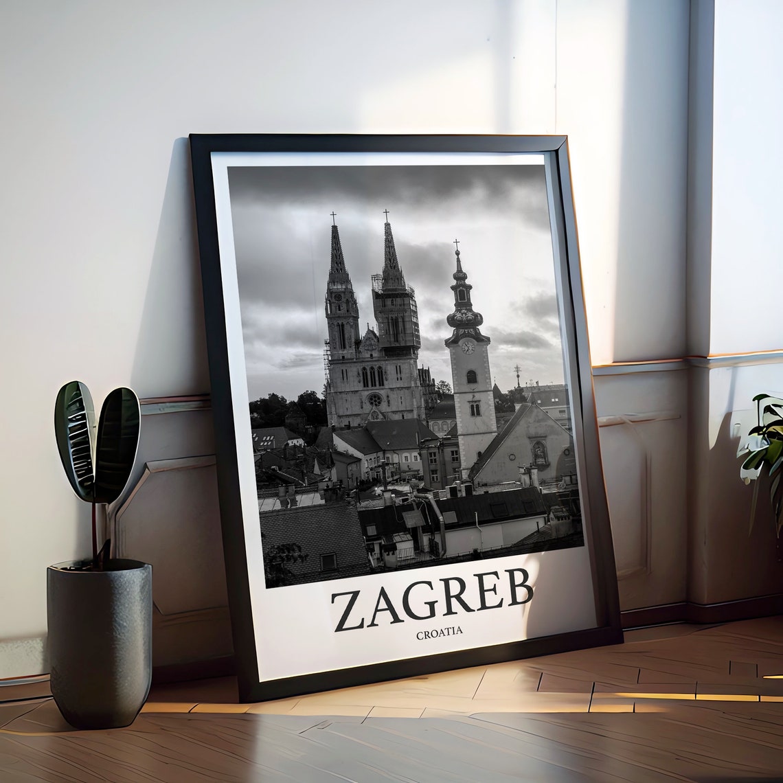Zagreb Photo Print Of Zagreb Travel Photo Croatia Art Decor Photo Travel Art Gift For Travel Artwork Wall Art Framed Photo Travel Print - Image 2