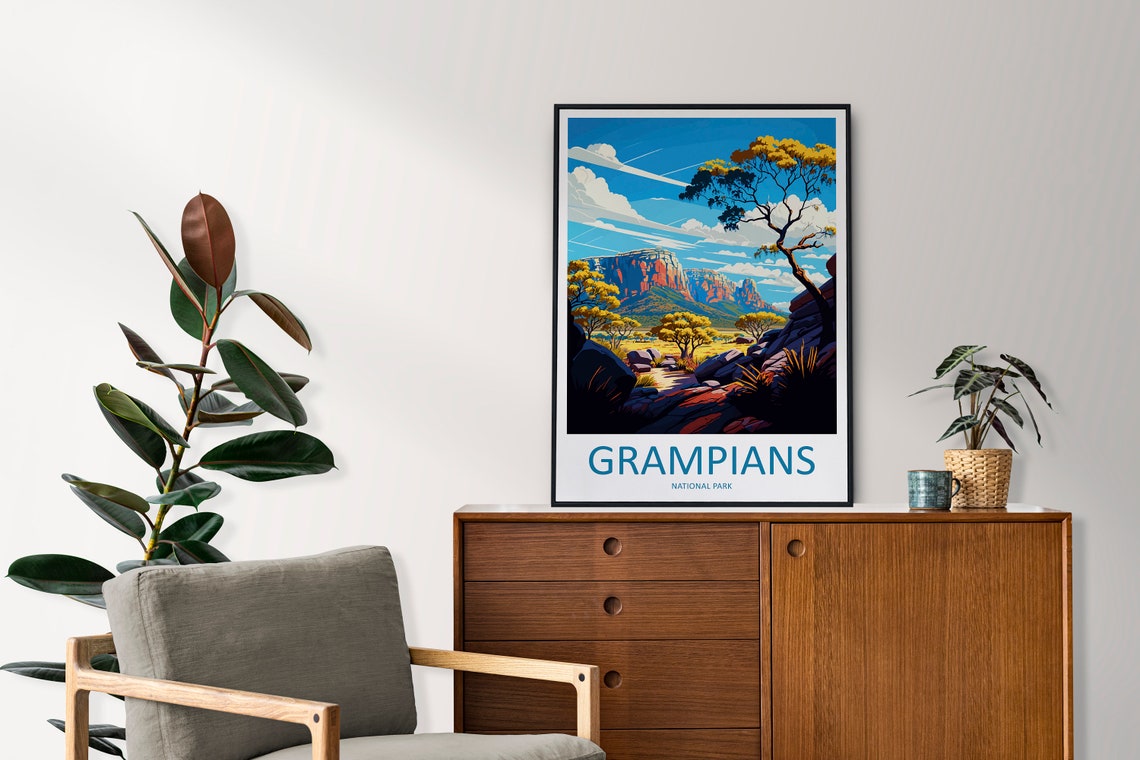 Grampians National Park Australia Red Sandstone Cliffs Poster - Image 2