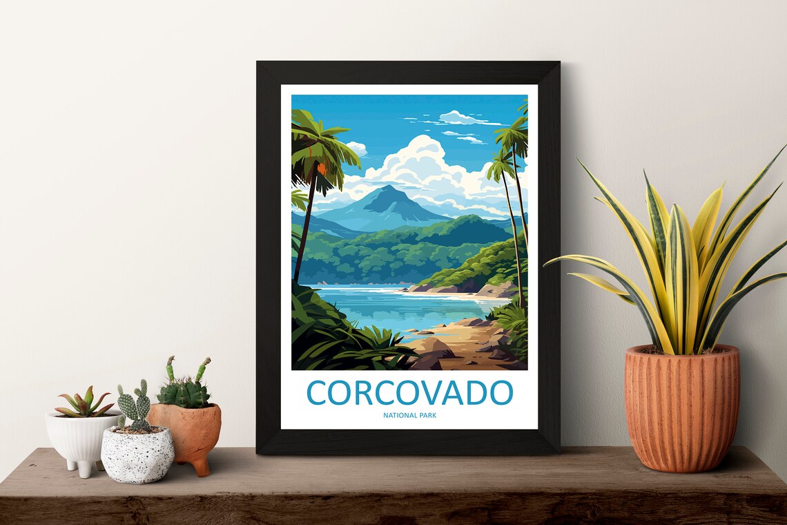 Corcovado National Park Costa Rica Lush Rainforest Beach Poster - Image 3