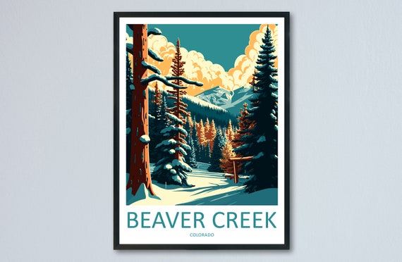 Beaver Creek Travel Print Wall Art Beaver Creek Wall Hanging Home Dcor Beaver Creek Gift Art Lovers Ski Art Lover Gift Beaver Creek Print