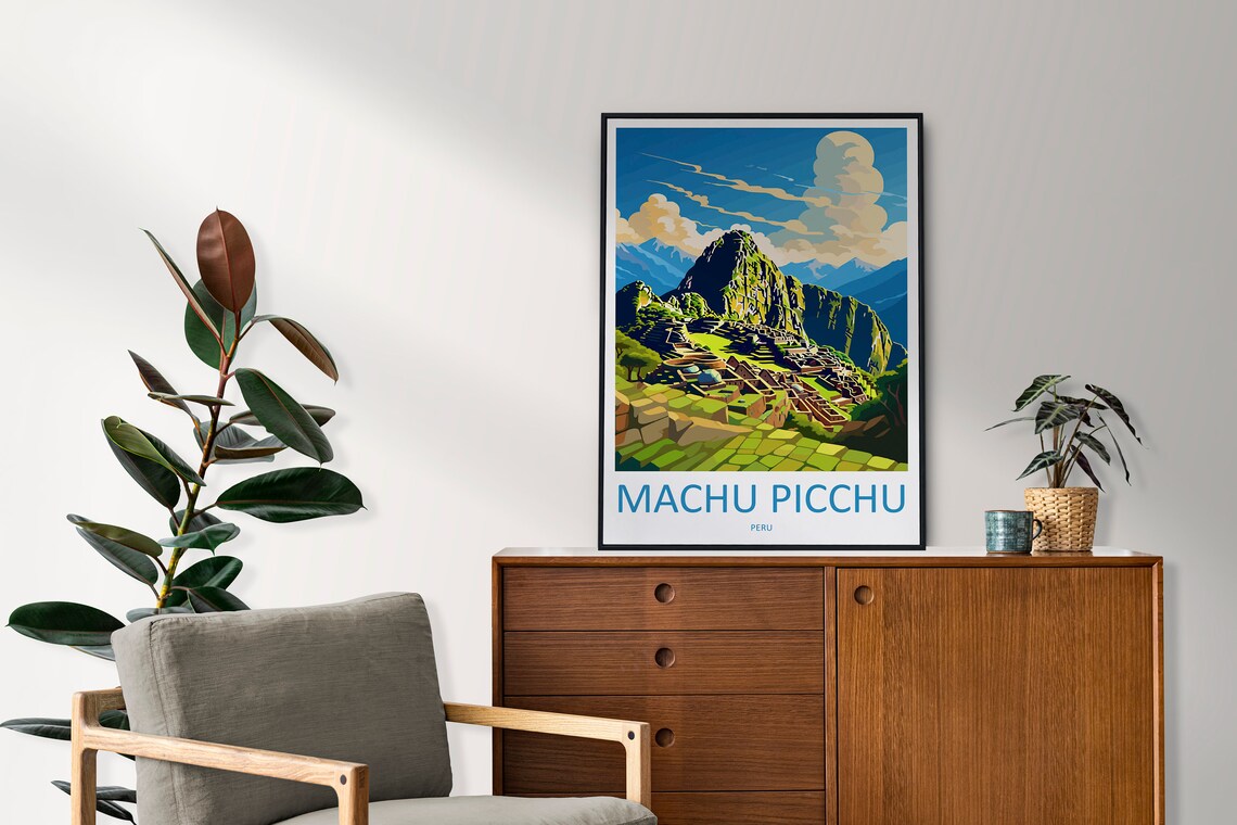Machu Picchu Travel Poster, Peru Wall Art - Image 2