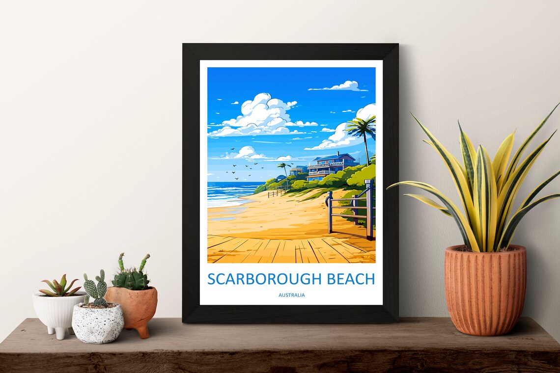 Scarborough Beach Travel Poster, Australia - Image 3