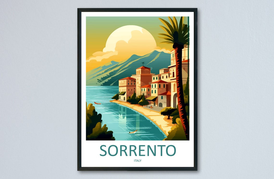 Sorrento Travel Print Wall Art Sorrento Wall Hanging Home Dcor Sorrento Gift Art Lovers Italy Art Lover Gift Sorrento Print Sorrento Art
