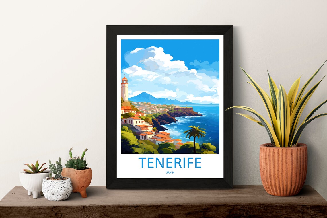 Tenerife Travel Poster, Spain Wall Art for Home - Image 3