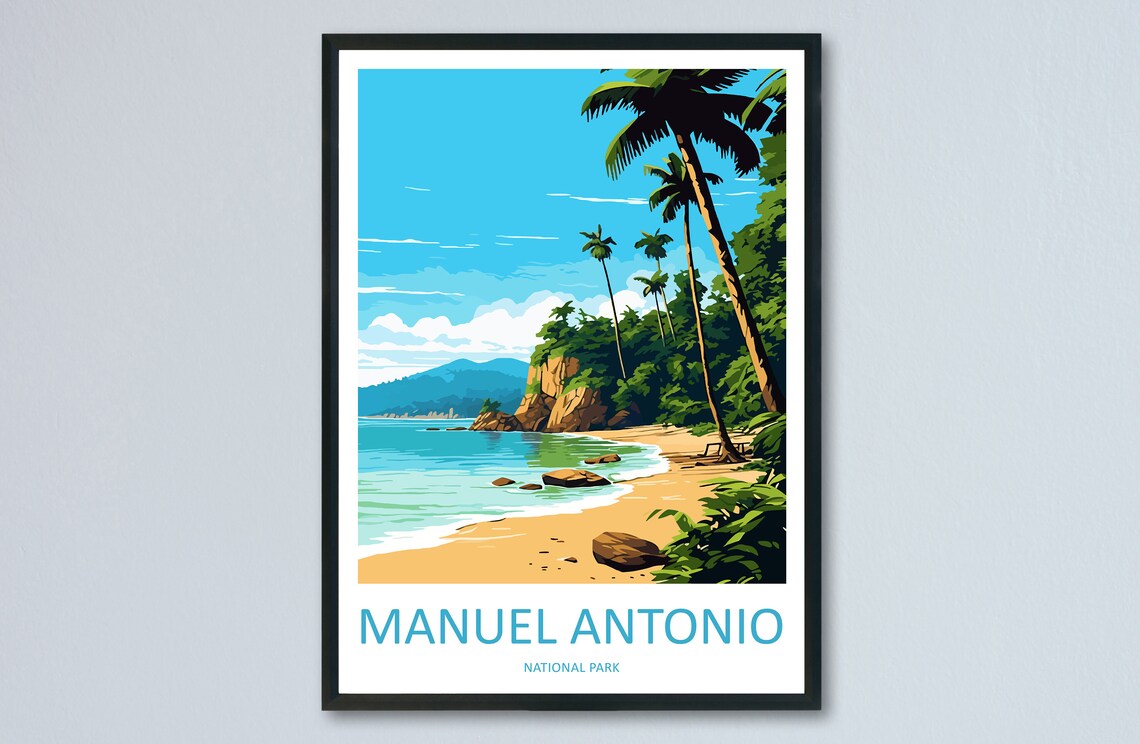 Manuel Antonio Park Travel Poster, Costa Rica
