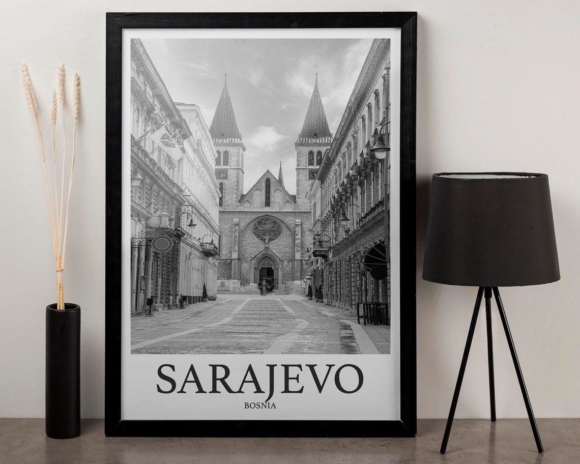 Sarajevo Photo Print Of Sarajevo Bosnia Travel Photo Hanging Decor Photo Travel Art Gift For Travel Artwork Wall Art Framed Photo Travel - Image 3