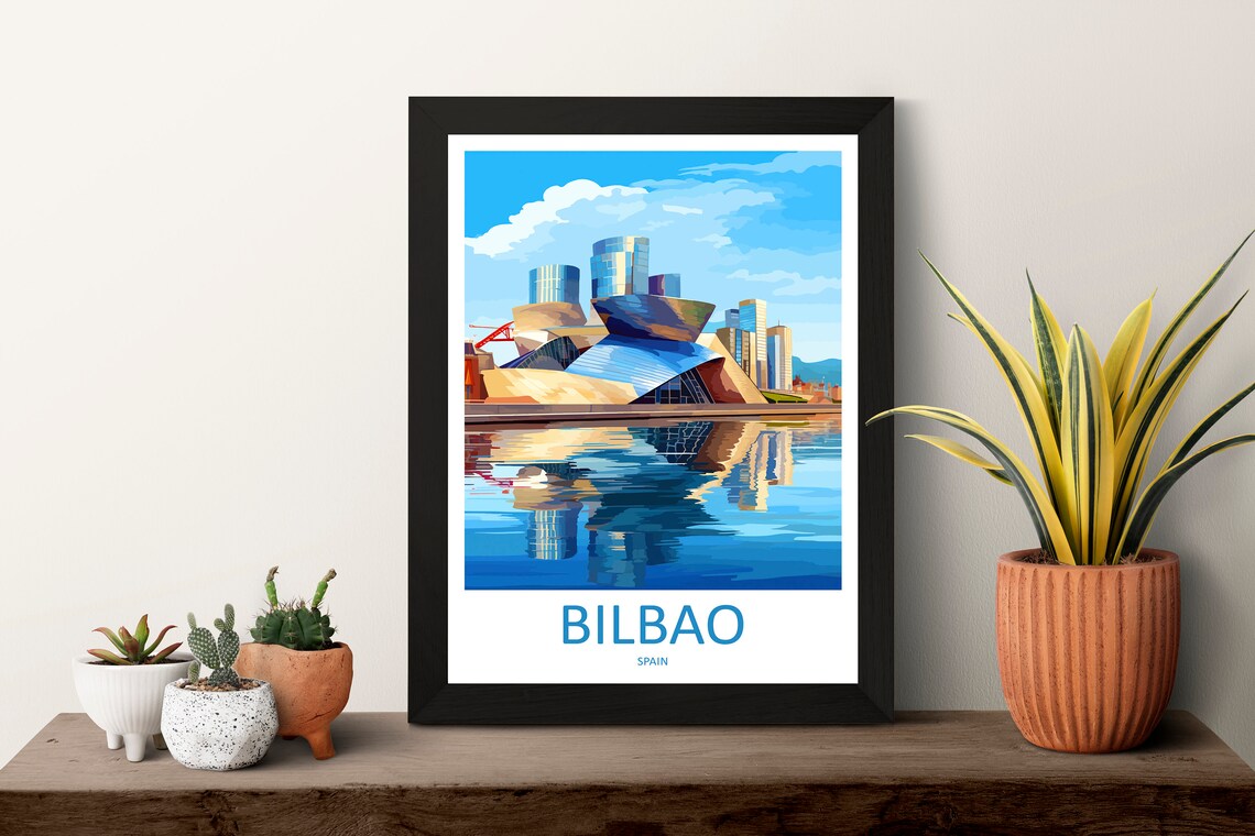 Bilbao Travel Poster, Spain Wall Decor - Image 3