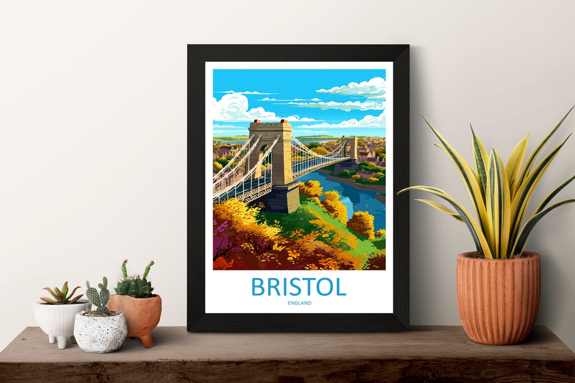 Bristol Bridge City Travel Poster - Image 3