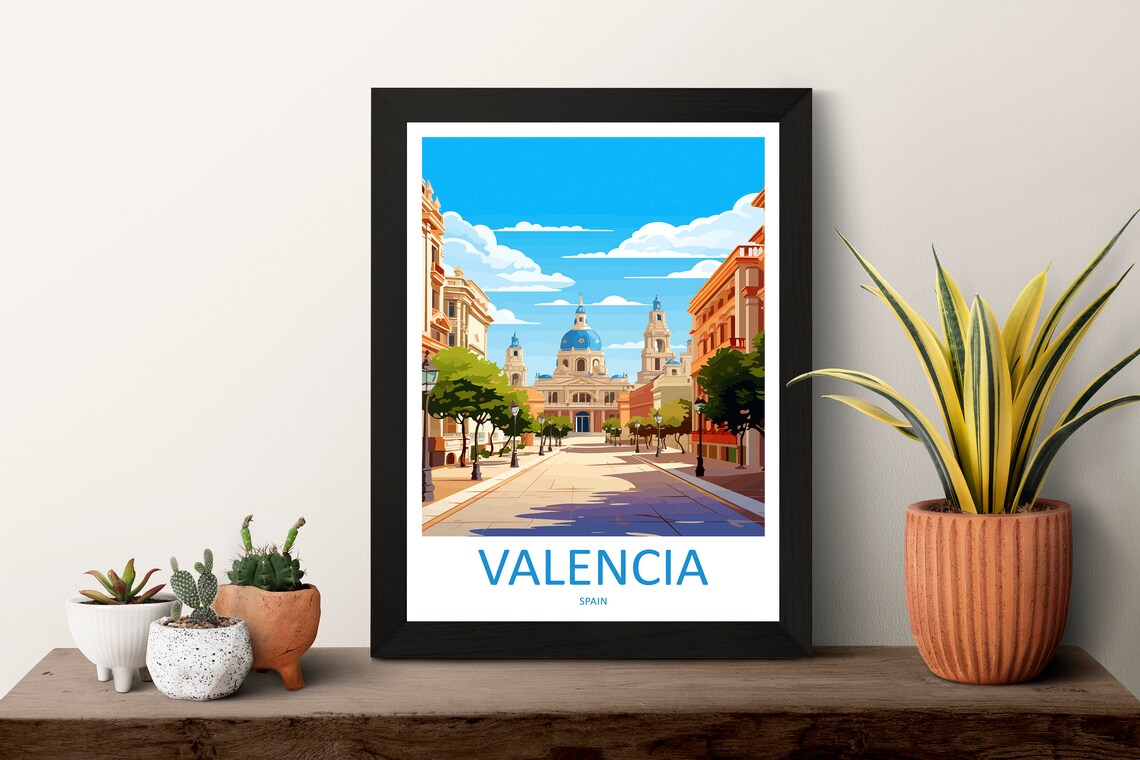 Valencia Travel Poster, Spain Wall Art Print - Image 3