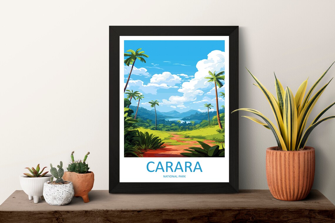 Carara National Park Costa Rica Jungle Trail Valley Travel Poster - Image 3