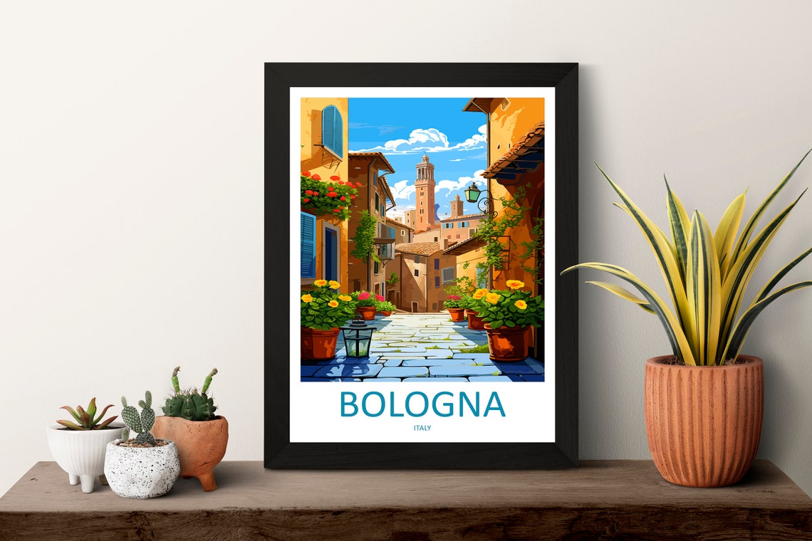 Bologna Travel Poster, Italy Wall Decor - Image 3