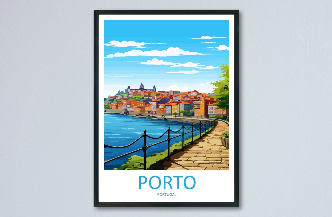 Porto Travel Print Wall Art Porto Wall Hanging Home Dcor Porto Gift Art Lovers Portugal Art Lover Gift Porto Wall Dcor Porto Travel Art