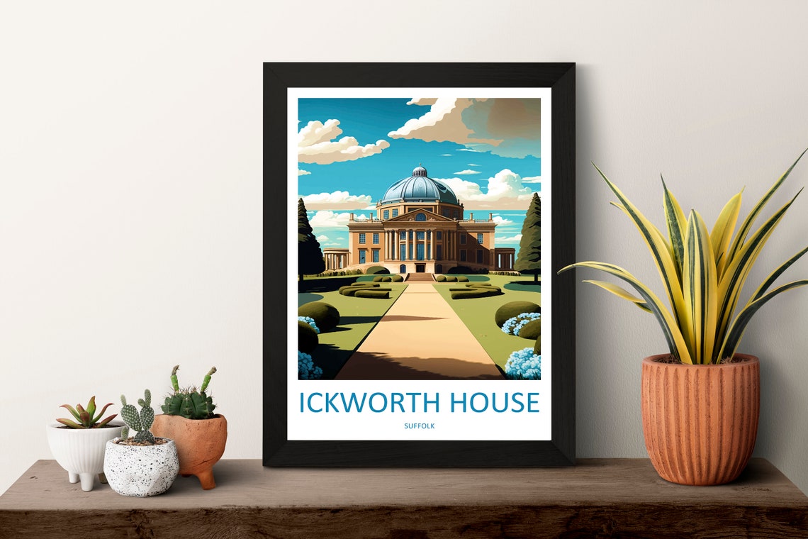 Ickworth House Suffolk Domed Neoclassical Mansion Gardens Poster - Image 3