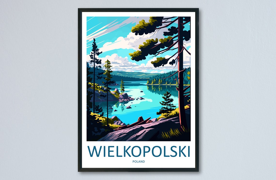 Wielkopolski Travel Print Wall Art Wielkopolski Wall Hanging Home Dcor Wielkopolski Gift Art Lovers Poland Art Lover Gift Wielkopolski