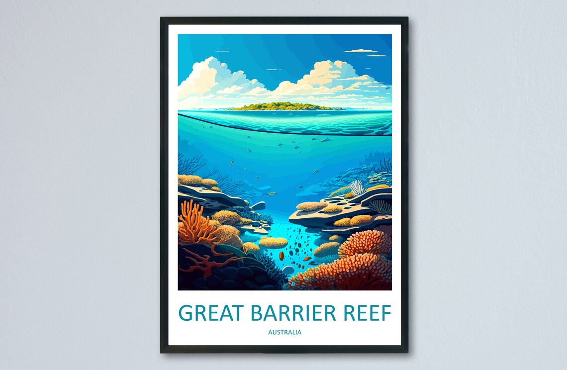 Great Barrier Reef Travel Print, Australia