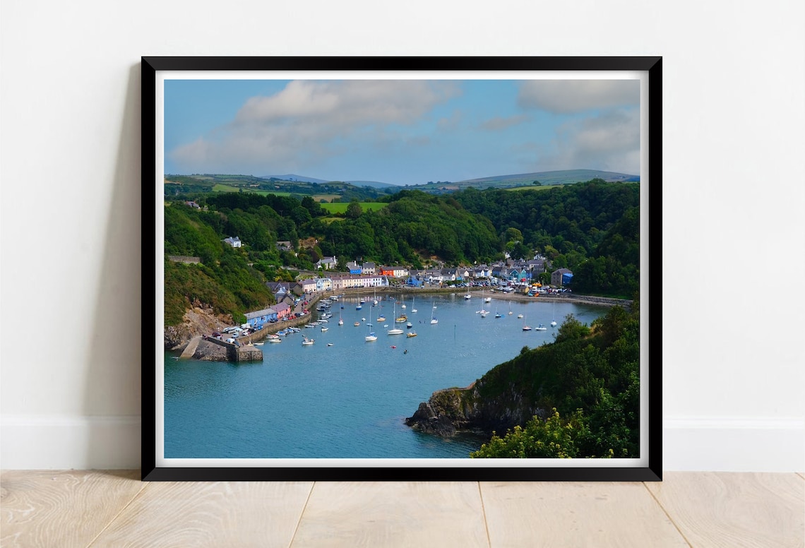Fishguard Harbour Pembrokeshire Wales Travel Poster