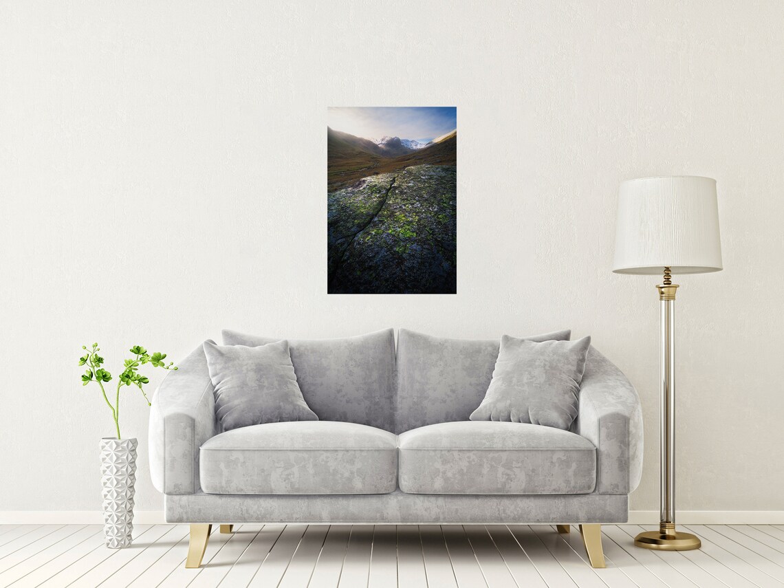 Deepdale Patterdale Snow Capped Peaks Lake District Sunrise Poster - Image 2