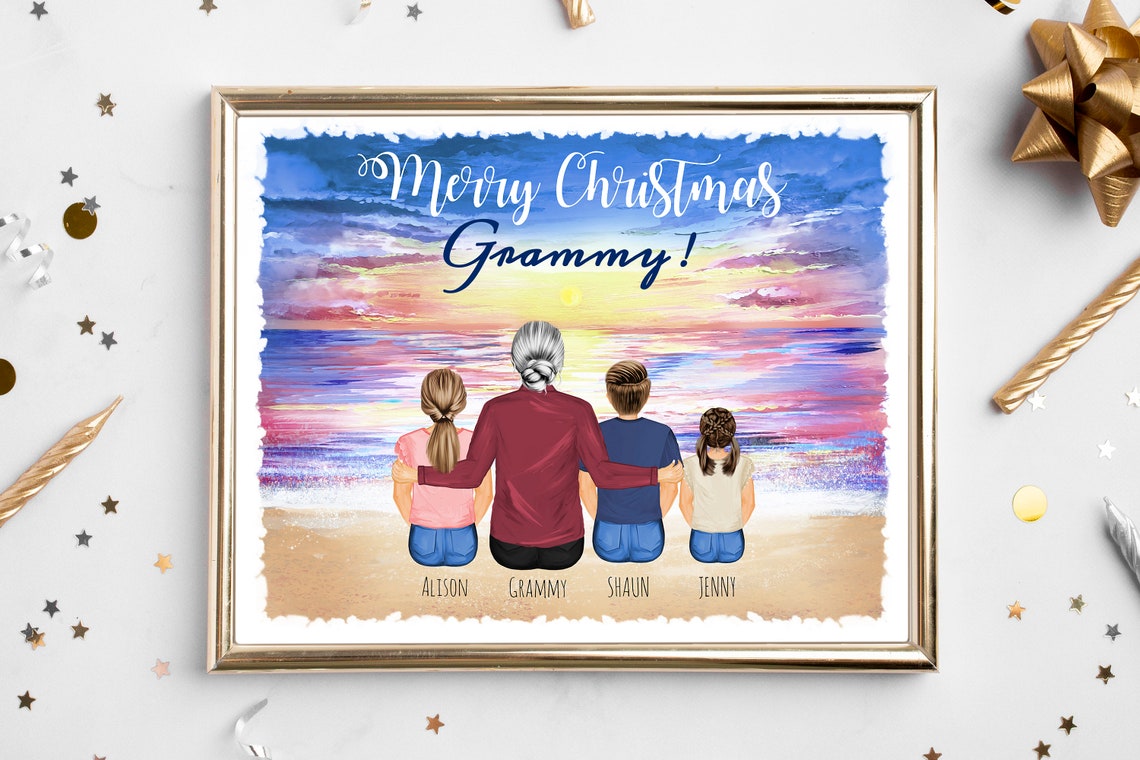 A Grandparent's Love Will Never Grow Old Christmas Family Poster - Image 2