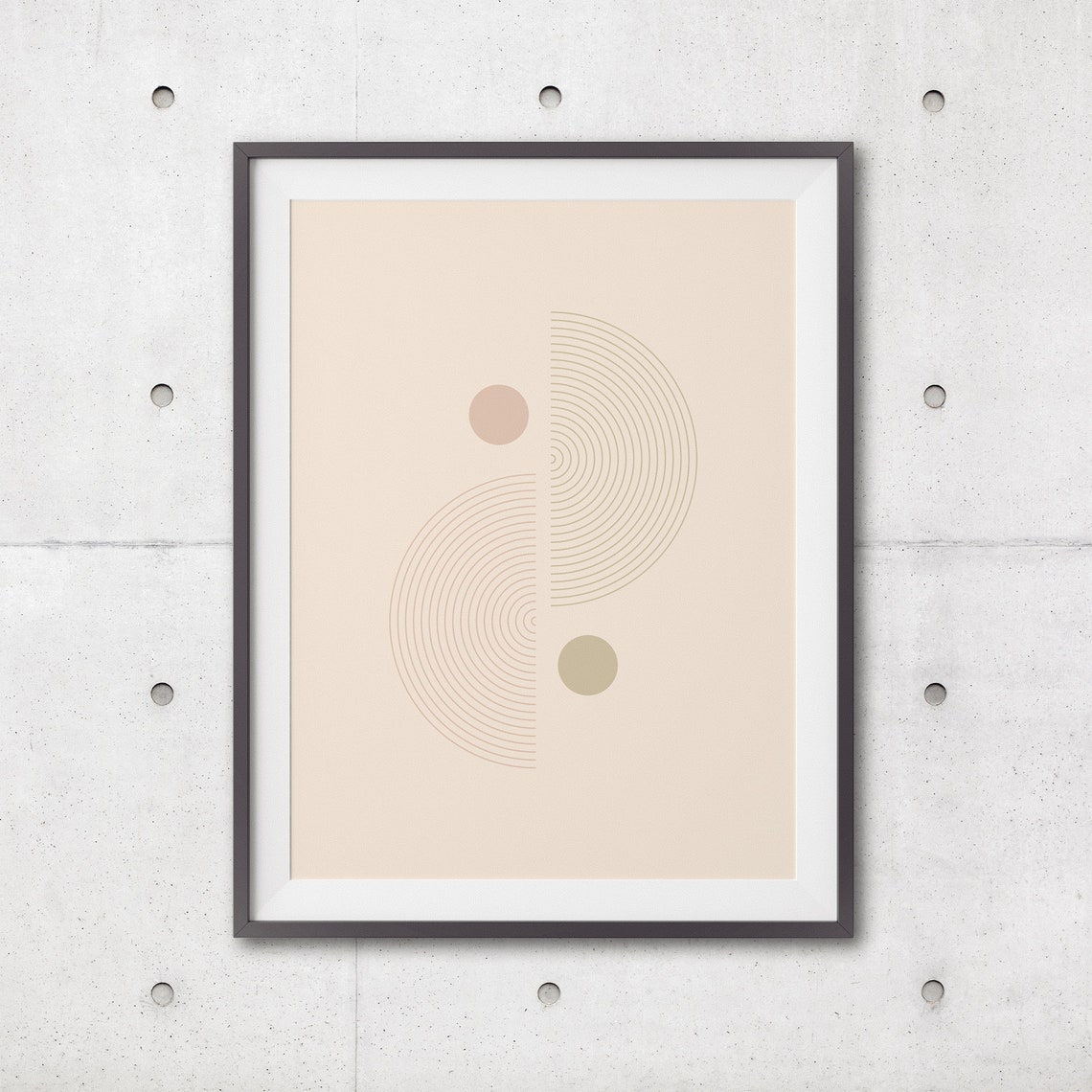Boho Wall Art Abstract Art Prints Neutral Wall Art Modern Boho Decor Prints Geometric Art Bohemian Terracotta Wall Art Decor - Image 3