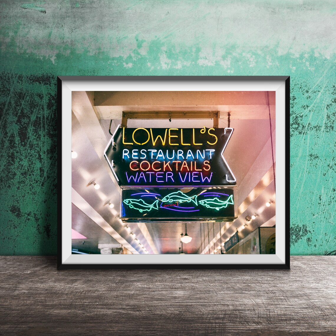 Lowell's Restaurant Seattle Art Print, Pike Place Market