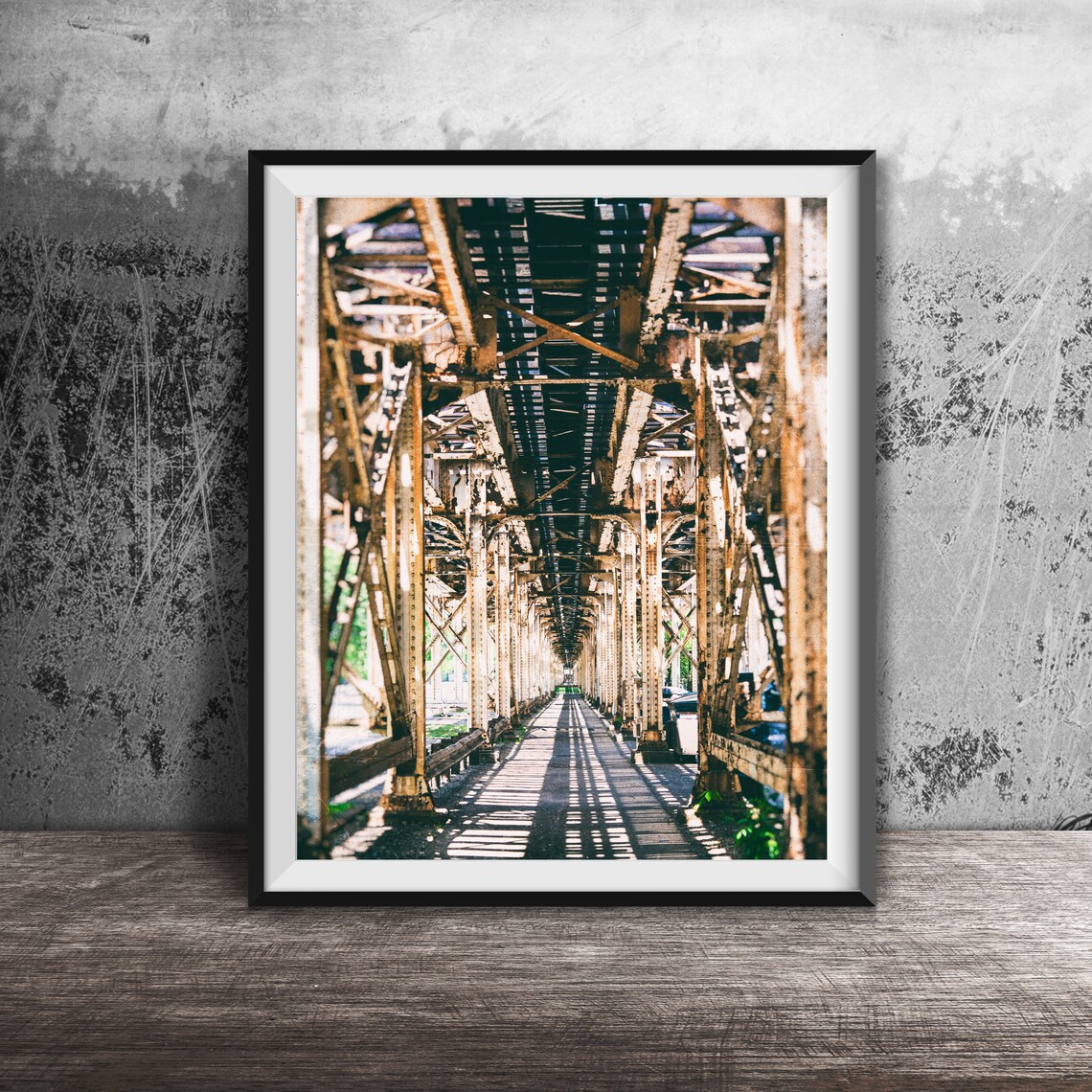 Chicago CTA Train Tracks, Elevated Tracks Art Print